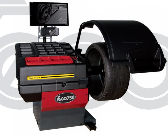 TECO 750 高级自动触摸屏车轮平衡机